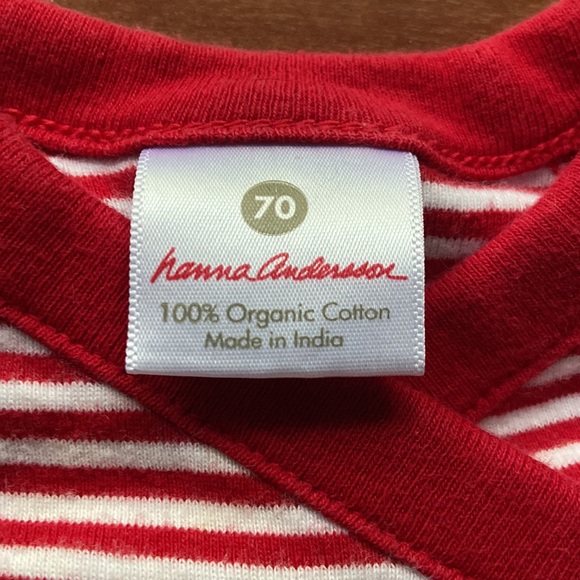 Hanna Andersson Red Striped 2 Piece Set 70cm 6-9m - Picture 5 of 10